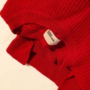 Crimson Red Aritzia Wilfred Free Sweater